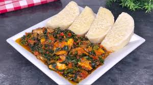 Boiled Yam & Vegetable Sauce