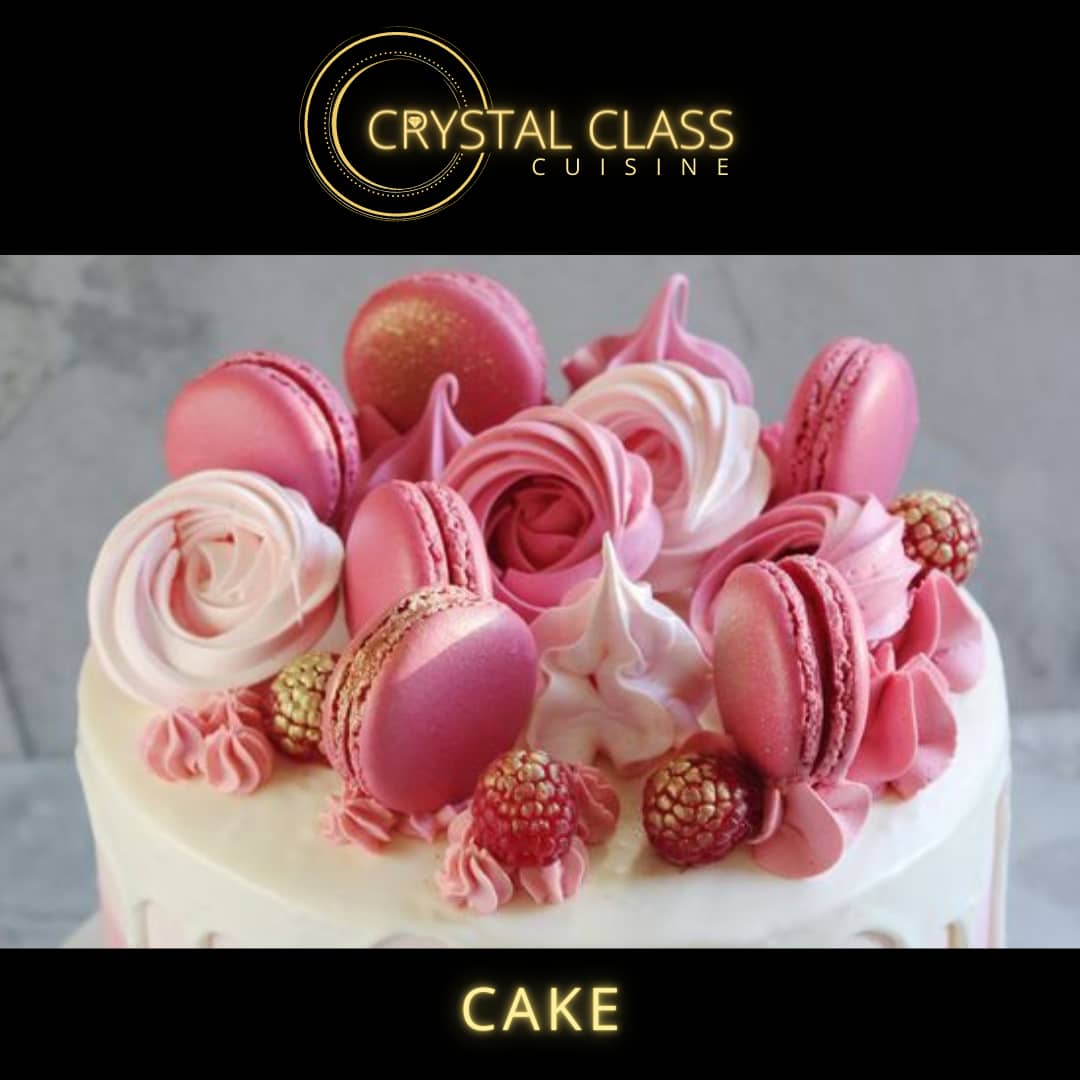 Rose Macarons Cake